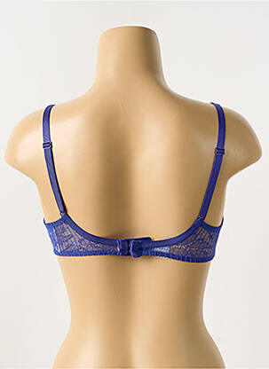 Soutien-gorge effet matière satinée haut soutien-gorge moulé bleu PASSIONATA femme