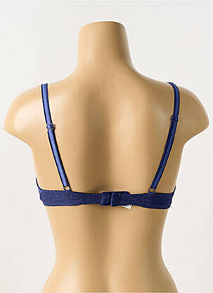 Soutien-gorge effet matière satinée haut soutien-gorge moulé bleu PASSIONATA femme