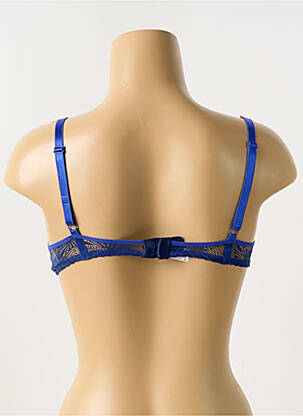 Soutien-gorge effet matière satinée haut soutien-gorge moulé bleu PASSIONATA femme