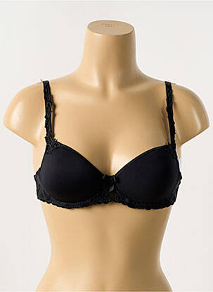 Soutien-gorge effet matière satinée haut soutien-gorge moulé noir SIMONE PERELE femme