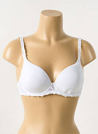 Soutien-gorge effet matière satinée haut soutien-gorge moulé blanc SIMONE PERELE femme