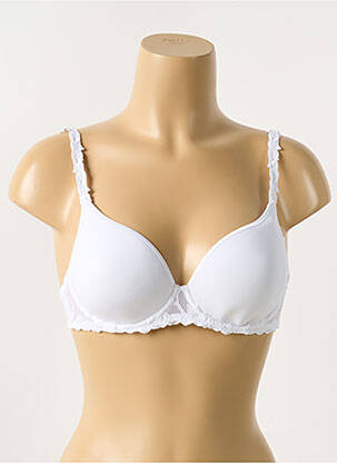 Soutien-gorge effet matière satinée haut soutien-gorge moulé blanc SIMONE PERELE femme