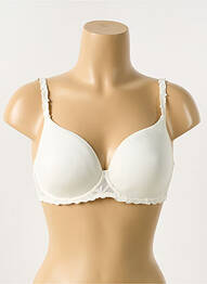 Soutien-gorge effet matière satinée haut soutien-gorge moulé beige SIMONE PERELE femme