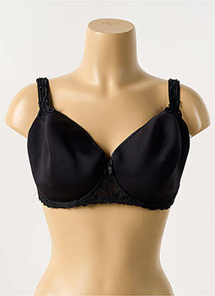 Soutien-gorge effet matière satinée haut soutien-gorge moulé noir SIMONE PERELE femme