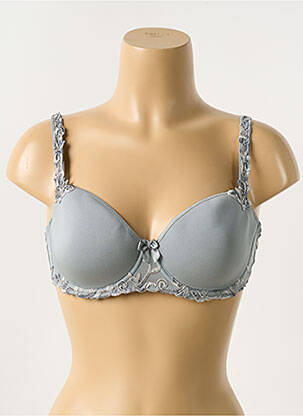 Soutien-gorge broderie haut soutien-gorge moulé gris SIMONE PERELE femme