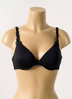 Soutien-gorge effet matière satinée haut soutien-gorge moulé noir SIMONE PERELE femme