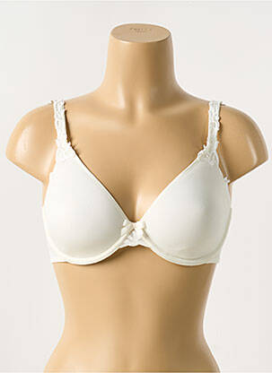 Soutien-gorge effet matière satinée haut soutien-gorge moulé blanc SIMONE PERELE femme