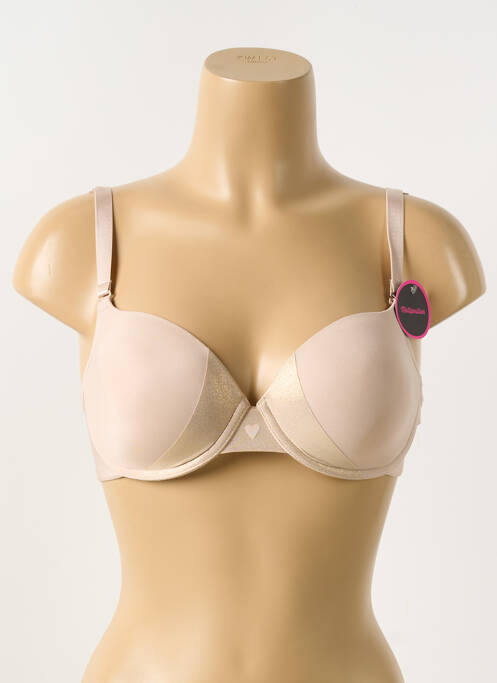 Soutien-gorge effet matière satinée haut soutien-gorge moulé chair PASSIONATA femme