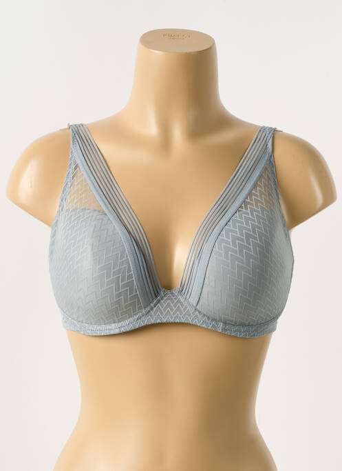 Soutien-gorge effet matière satinée haut soutien-gorge emboitant gris PASSIONATA femme