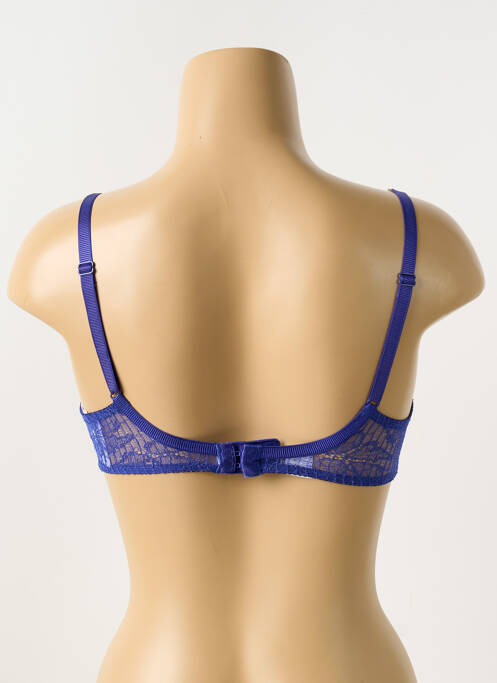 Soutien-gorge effet matière satinée haut soutien-gorge moulé bleu PASSIONATA femme