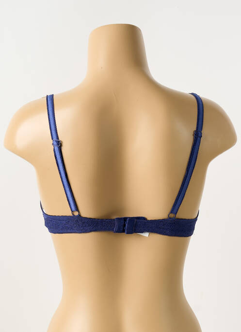 Soutien-gorge effet matière satinée haut soutien-gorge moulé bleu PASSIONATA femme