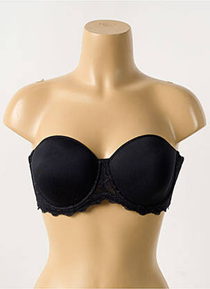 Soutien-gorge effet matière satinée haut soutien-gorge balconnet noir SIMONE PERELE femme