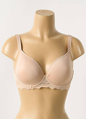 Soutien-gorge effet matière satinée haut soutien-gorge moulé chair SIMONE PERELE femme