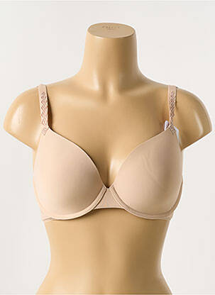 Soutien-gorge effet matière satinée haut soutien-gorge moulé chair SIMONE PERELE femme