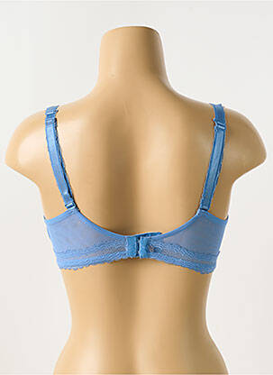 Soutien-gorge effet matière satinée haut soutien-gorge moulé bleu SIMONE PERELE femme