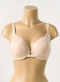 Soutien-gorge effet matière satinée haut soutien-gorge moulé chair SIMONE PERELE femme