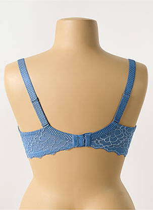 Soutien-gorge effet matière satinée haut soutien-gorge moulé bleu SIMONE PERELE femme