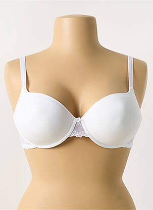 Soutien-gorge effet matière satinée haut soutien-gorge moulé blanc PASSIONATA femme