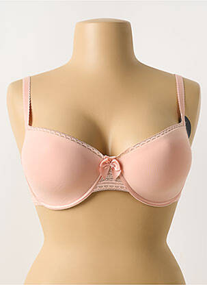 Soutien-gorge effet matière satinée haut soutien-gorge moulé rose PASSIONATA femme