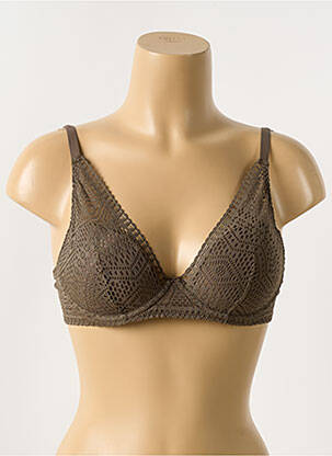 Soutien-gorge effet matière satinée haut soutien-gorge moulé vert PASSIONATA femme