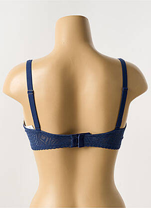 Soutien-gorge effet matière satinée haut soutien-gorge moulé bleu PASSIONATA femme