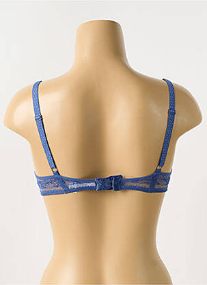 Soutien-gorge effet matière satinée haut soutien-gorge moulé bleu PASSIONATA femme