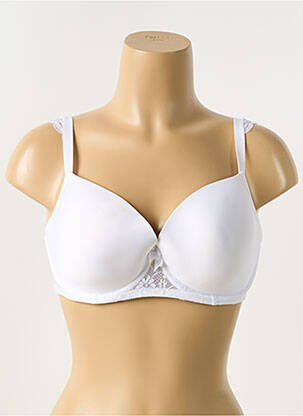 Soutien-gorge effet matière satinée haut soutien-gorge moulé blanc PASSIONATA femme