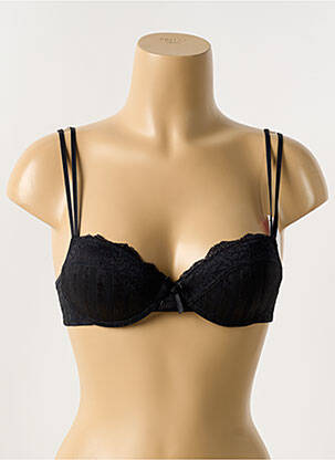 Soutien-gorge effet matière satinée haut soutien-gorge moulé noir PASSIONATA femme
