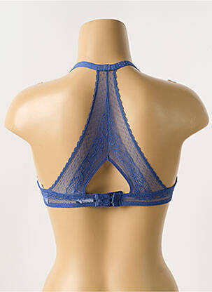 Soutien-gorge effet matière satinée haut soutien-gorge moulé bleu PASSIONATA femme