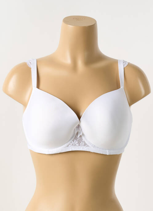 Soutien-gorge effet matière satinée haut soutien-gorge moulé blanc PASSIONATA femme