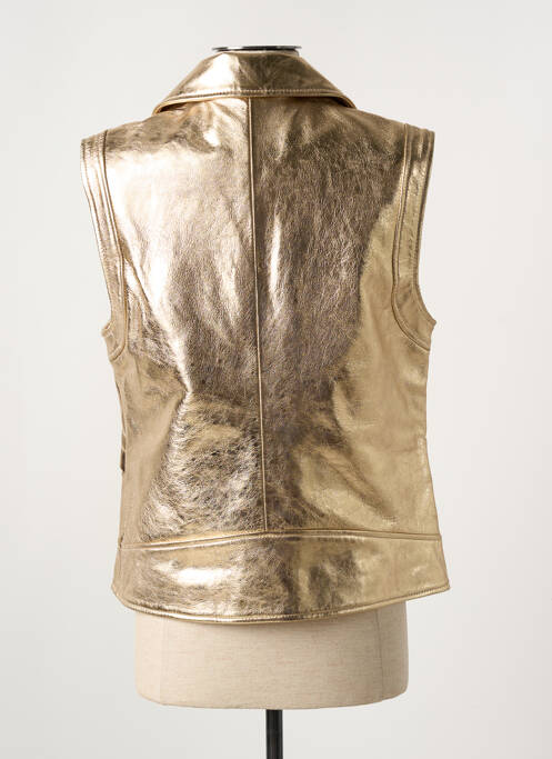 Veste en cuir or PAUL AJAMIAN pour femme