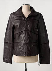 Veste simili cuir marron PAUL AJAMIAN pour femme seconde vue