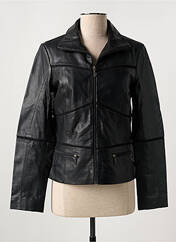 Veste simili cuir noir PAUL AJAMIAN pour femme seconde vue