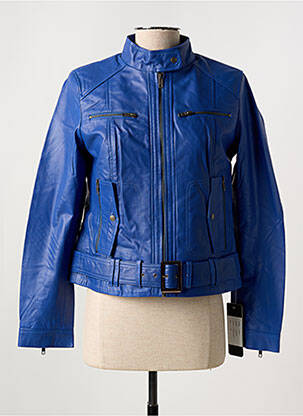 Manteau En Cuir D'Agneau Paul Ajamian - Doublure Fourrure Vison - Taille XL/42 - Noir - Neuf Avec Étiquettes