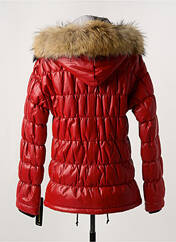 Veste en cuir rouge PAUL AJAMIAN pour femme seconde vue