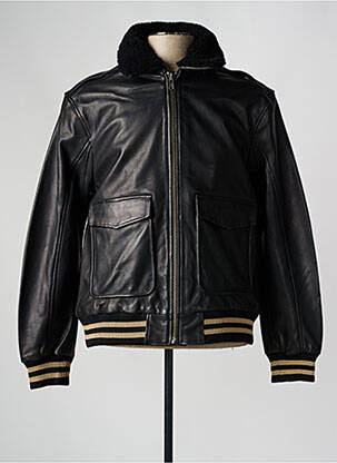 Blouson manches longues noir PAUL AJAMIAN homme