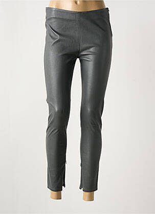 Pantalon slim slim taille haute gris PAUL AJAMIAN femme