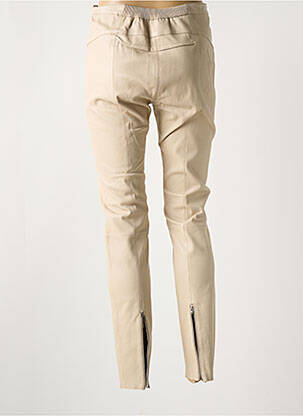 Pantalon slim taille élastique taille normale beige PAUL AJAMIAN femme