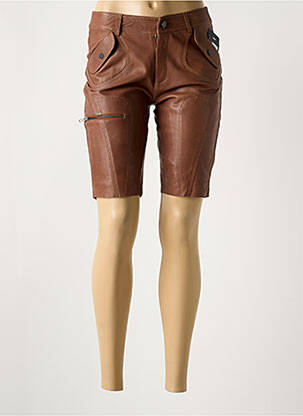 Bermuda slim taille normale marron PAUL AJAMIAN femme