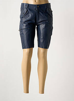 Bermuda slim taille normale bleu PAUL AJAMIAN femme