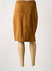 Jupe mi-longue orange PAUL AJAMIAN pour femme seconde vue