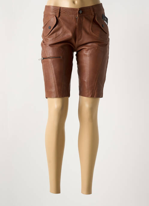 Bermuda marron PAUL AJAMIAN pour femme