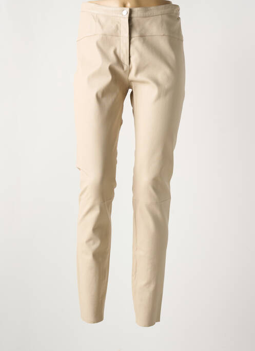 Pantalon slim beige PAUL AJAMIAN pour femme
