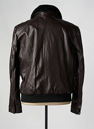 Blouson poches marron PAUL AJAMIAN homme