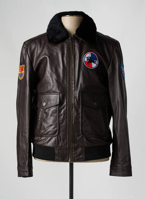 Blouson marron PAUL AJAMIAN pour homme