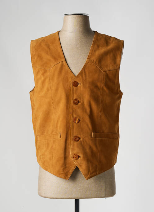 Gilet sans manche marron PAUL AJAMIAN pour homme