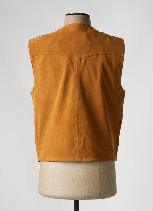 Gilet sans manche marron PAUL AJAMIAN pour homme