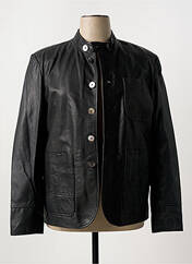 Veste en cuir noir PAUL AJAMIAN pour femme seconde vue