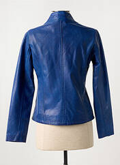 Veste simili cuir bleu PAUL AJAMIAN pour femme seconde vue