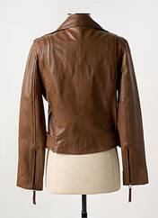 Veste simili cuir marron PAUL AJAMIAN pour femme seconde vue